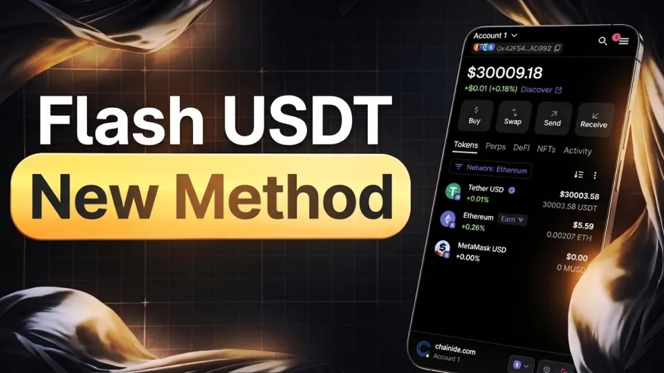 Flash USDT Explained with a Proven Method Using ChainIDE and MetaMask